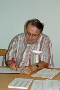 Herbert Lang, der das Turnier leitet