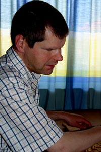 Matthias Brell am Brett