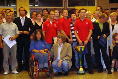 Gruppenfoto der geehrten Sportler
