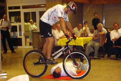 Showeinlage Fahrradtrial des MSC Schatthausen 