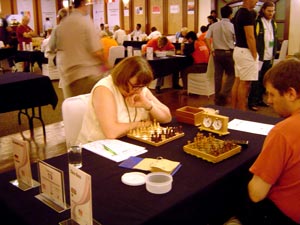 Elisabeth Fries gegen Chris Ross aus England