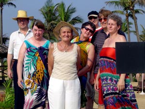 Voil�: J�rgen, Elisabeth, Luise, Marianne, Frank, Dieter  und Andrea (v.l.n.r.)