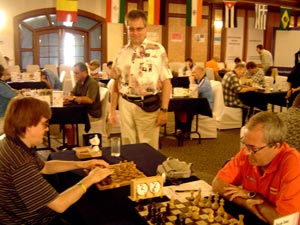 Oscar Saez aus Spanien gegen Dieter