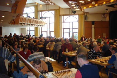 Blick in den Turniersaal